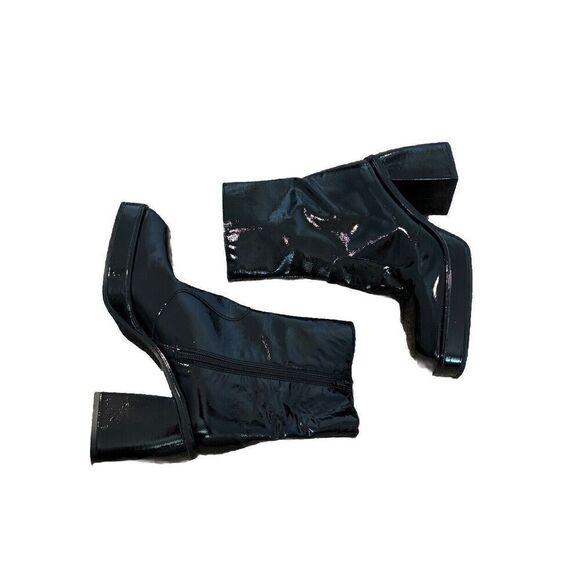 New Free People Ruby Shine Platform Bootie Black Size 40 - Picture 3 of 5